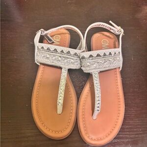 Silver Embellished Sandals